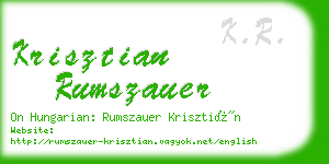 krisztian rumszauer business card